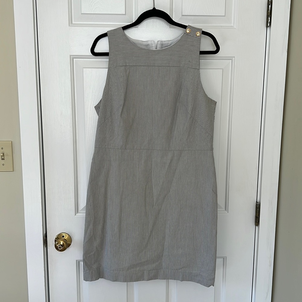 Grey and White Dress - Size 14